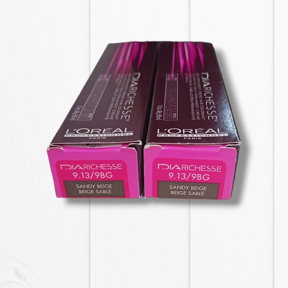 L'Oreal Professionnel DIARichesse 2 Tubes Ammonia-Free 9.13/9BG Sandy Beige - Picture 2 of 16